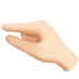 🤏🏻 pinching hand: light skin tone display on Apple